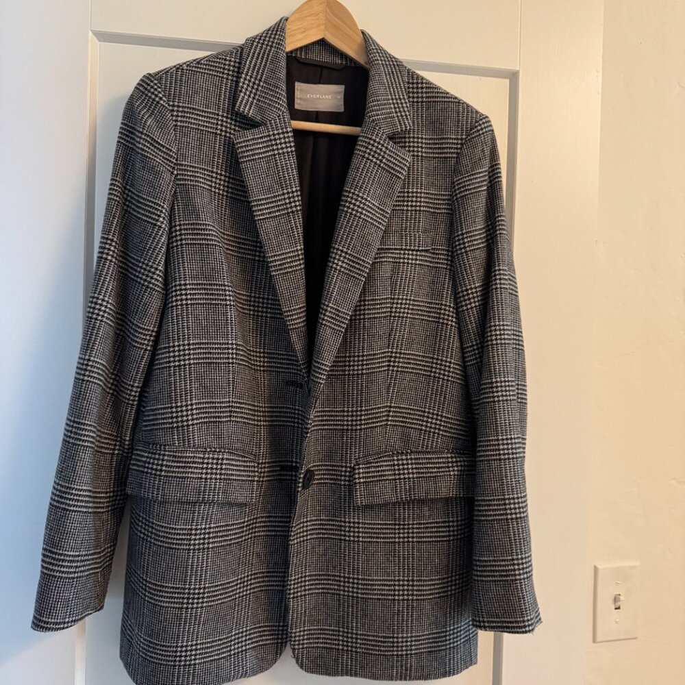 Everlane Oversized Blazer in Glen Plaid size 00